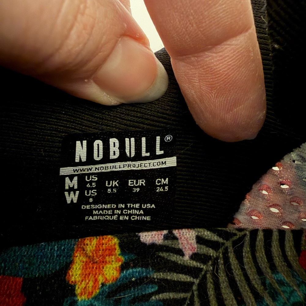 NOBULL Women’s Mesh Runners, Tropical Floral, Sz 8 - Picture 5 of 6
